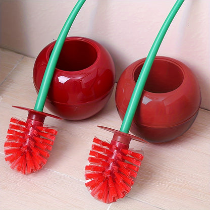 Brush Cherry-Shaped Toilet for Stylish Bathroom Cleaning