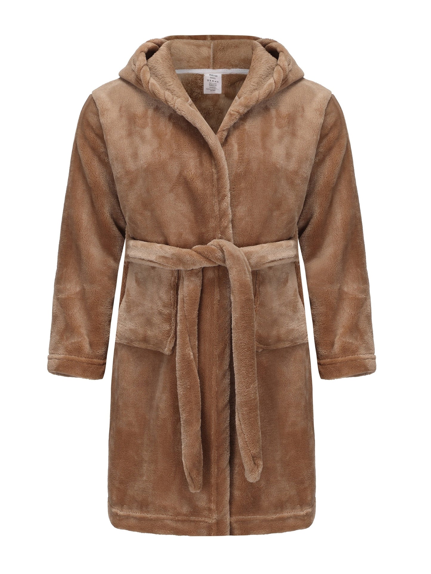 Children's Bathrobe with Hood for Soft Fleece Bathrobe for Girls with Comfortable Fit