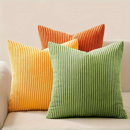 Cushion with Bohemian Rib Cover with Stripe Texture for Soft, Stylish, and Decorative