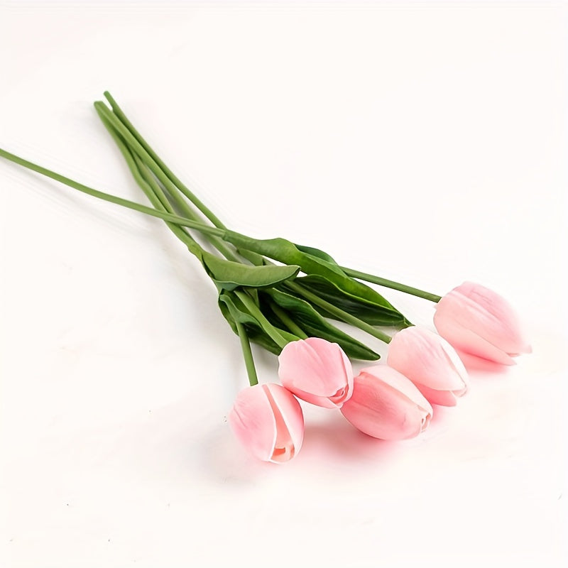 Set of 10 Realistic Tulips for Perfect for Weddings and Interior Decoration