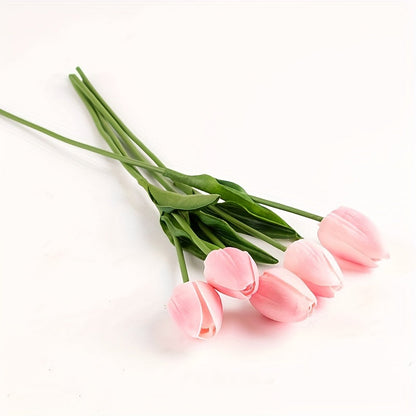 Set of 10 Realistic Tulips for Perfect for Weddings and Interior Decoration