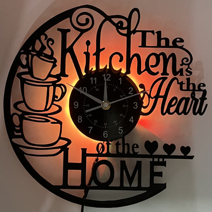 Clock Charming Kitchen Wall for a Cozy Atmosphere
