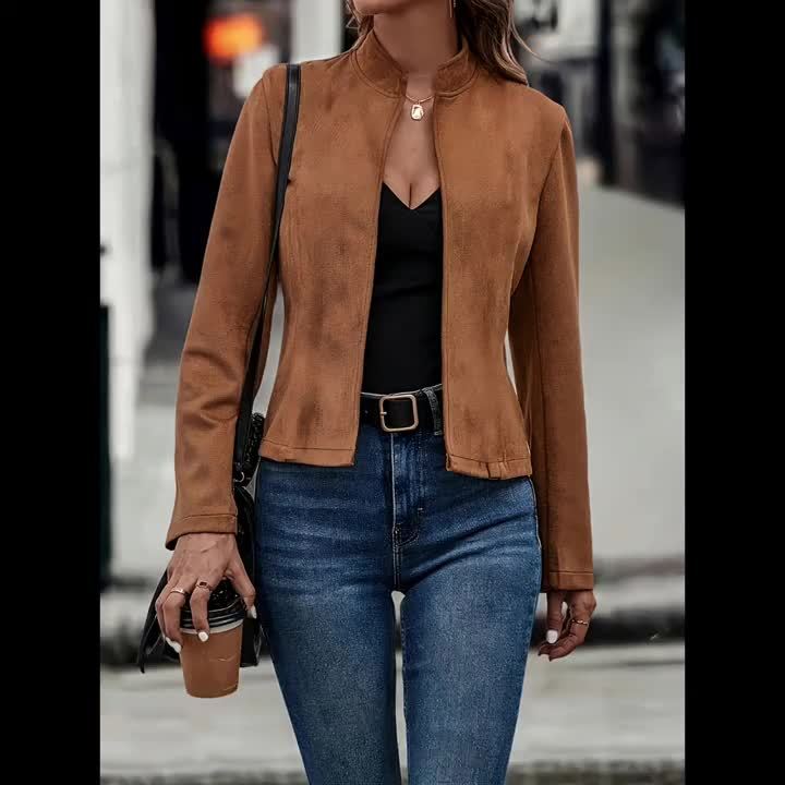Ladies' Summer Jacket with Long Sleeves and Vintage Look