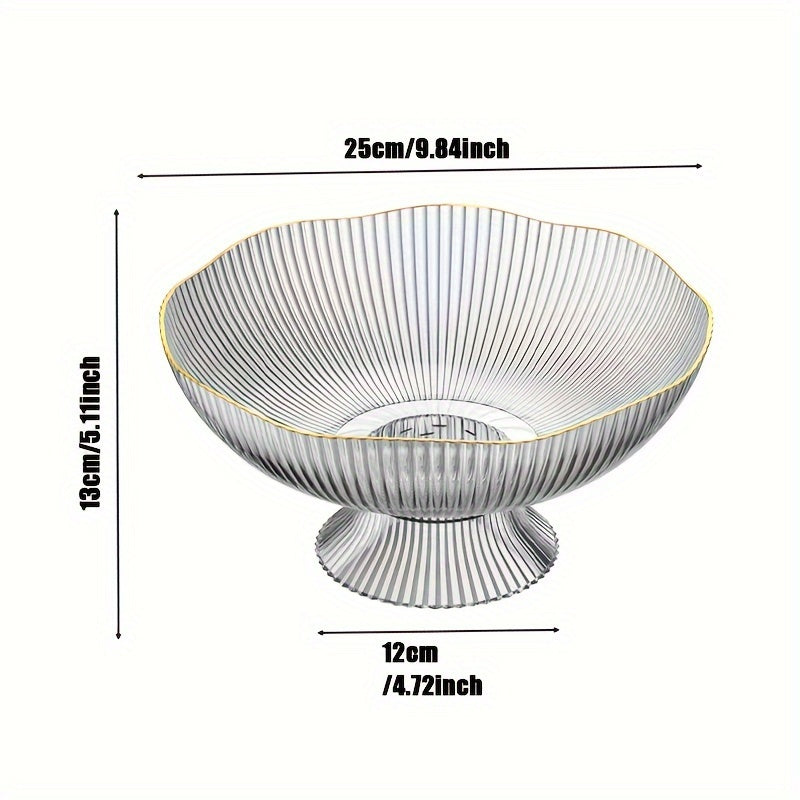 Bowl with Transparent Fruit Made of PET for Decorative and Practical