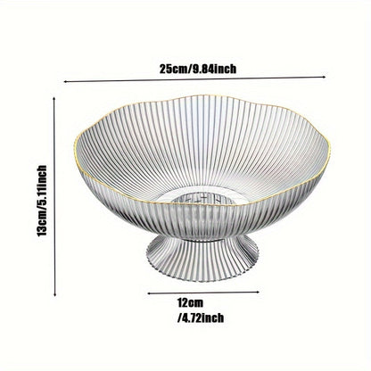 Bowl with Transparent Fruit Made of PET for Decorative and Practical