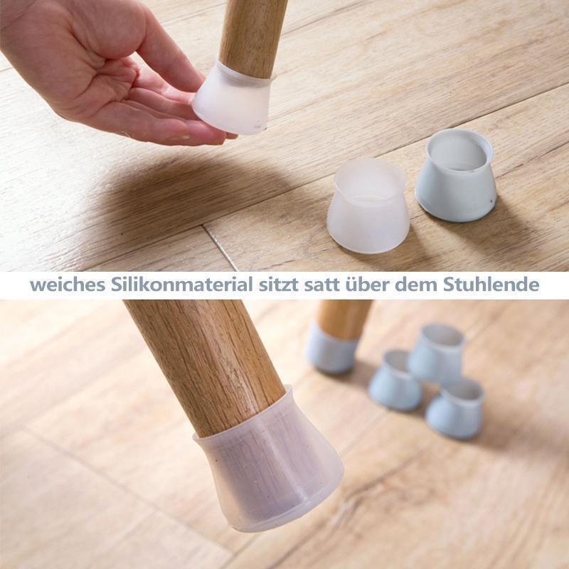 Flexigrip Pro for Transparent Silicone Chair Leg Covers with Anti-Slip Felt Base