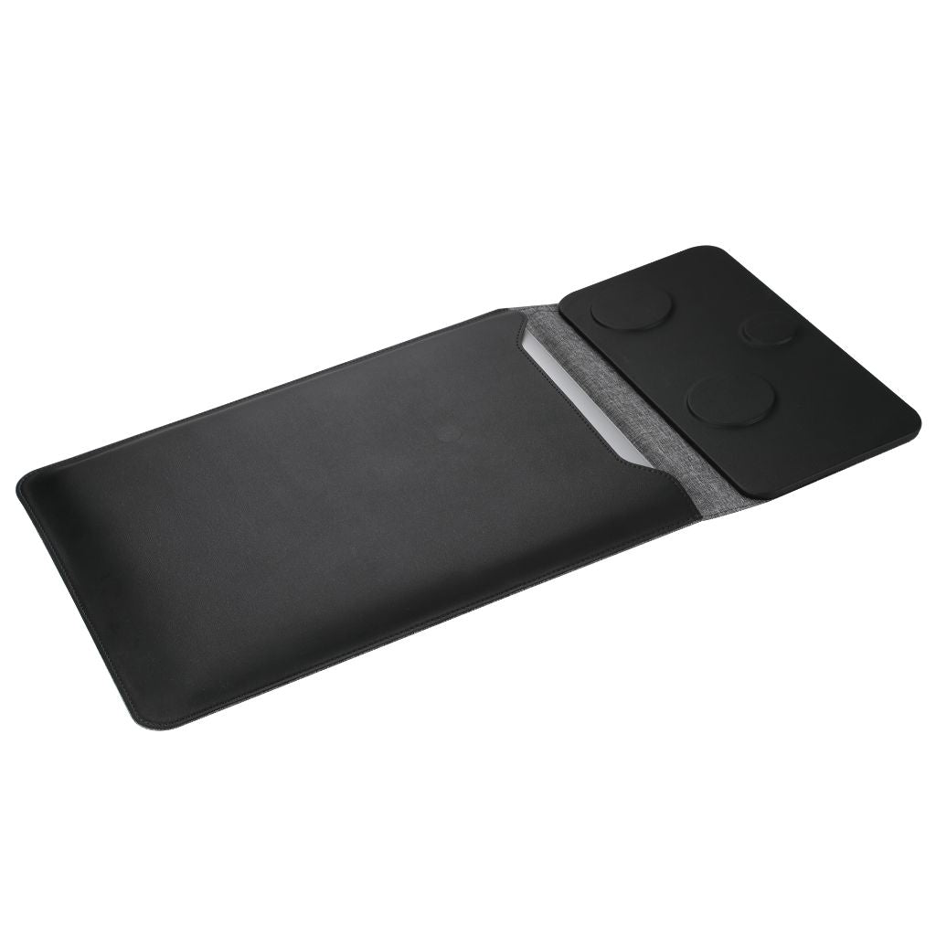 Powerdesk Sleeve for Slim Laptop Case with Wireless Charging Function