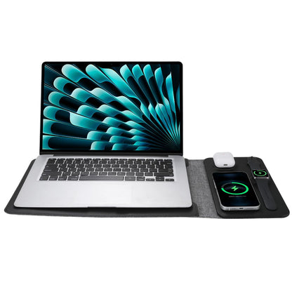 Powerdesk Sleeve for Slim Laptop Case with Wireless Charging Function