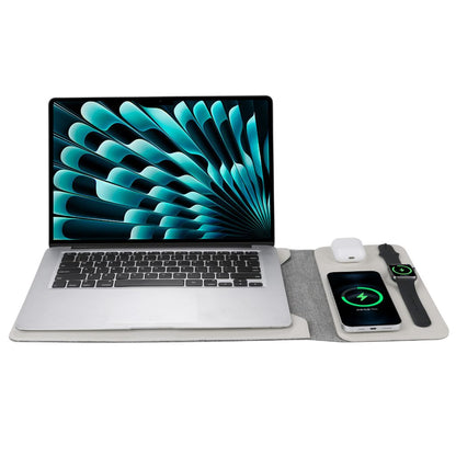 Powerdesk Sleeve for Slim Laptop Case with Wireless Charging Function