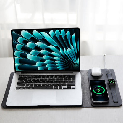 Powerdesk Sleeve for Slim Laptop Case with Wireless Charging Function