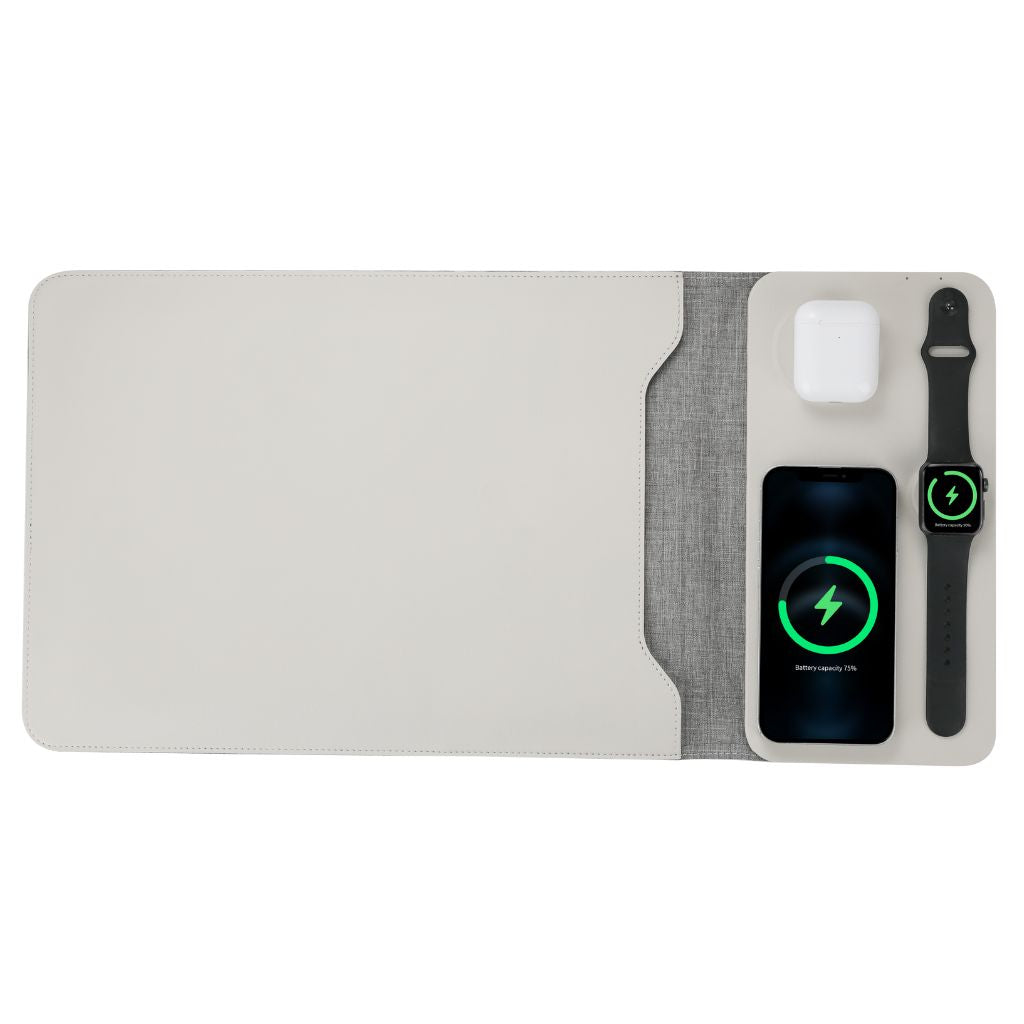 Powerdesk Sleeve for Slim Laptop Case with Wireless Charging Function