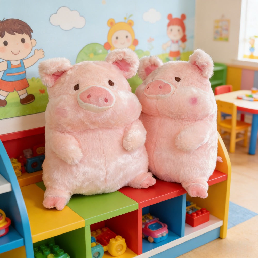 Cuddle Toy with Soft Plush Piglet Design for Babies, Children, and Cuddle Moments