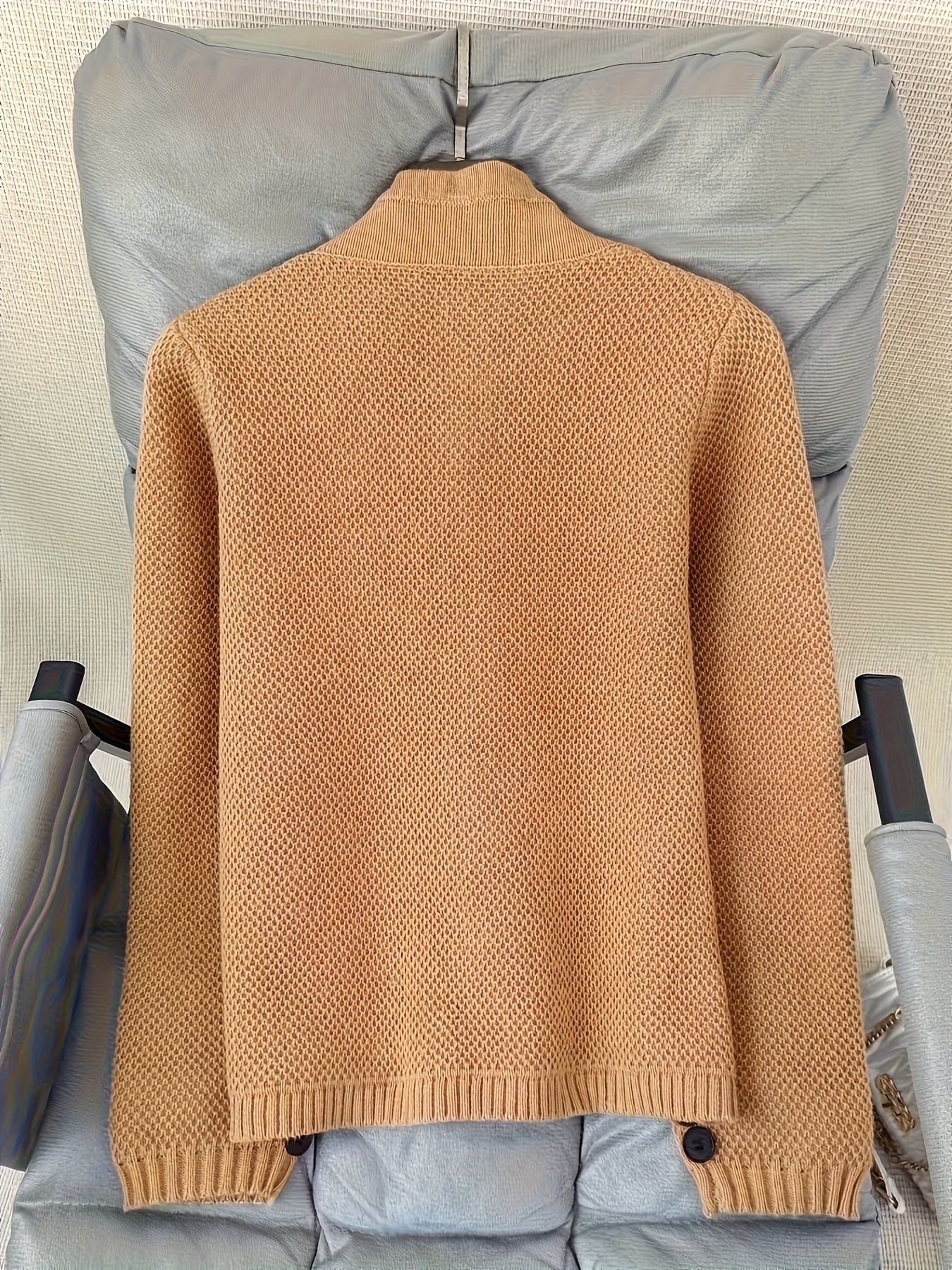 Ladies Knitted Sweater with High Neck for Comfortable and Timeless
