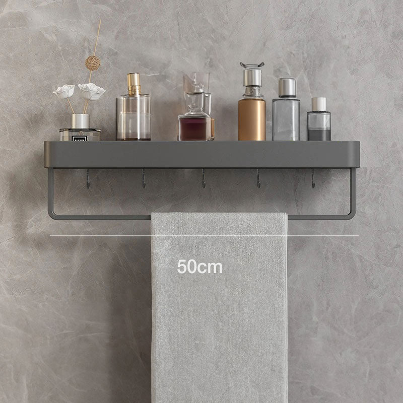 Shelf with Wall Rack for Bathroom with and Towel Rail in Modern Design