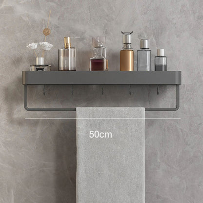 Shelf with Wall Rack for Bathroom with and Towel Rail in Modern Design