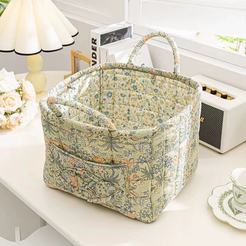 boho fabric storage
