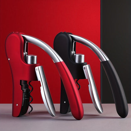 Ergonomic Corkscrew for Quickly and Safely Open Wine Bottles for Home and Hospitality