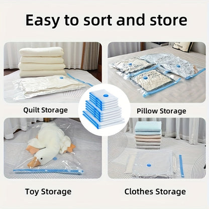Bags Set of Extra Large Vacuum Storage for Reusable, Waterproof, and Space-Saving