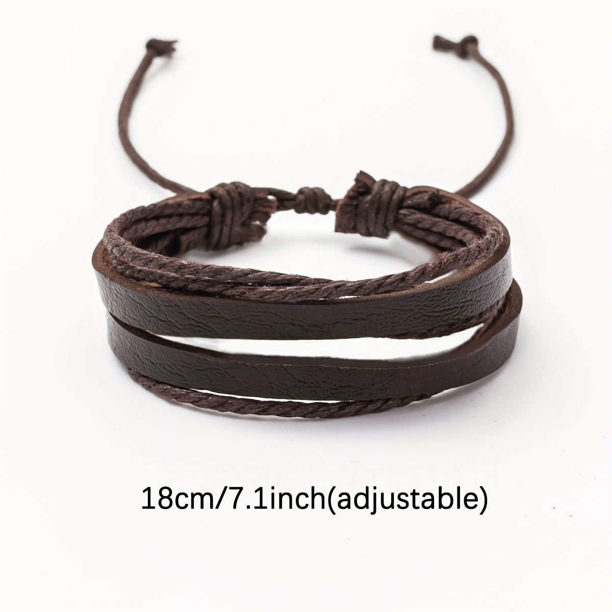 Bracelets with Stylish Leather and Wooden Set for the Modern Man