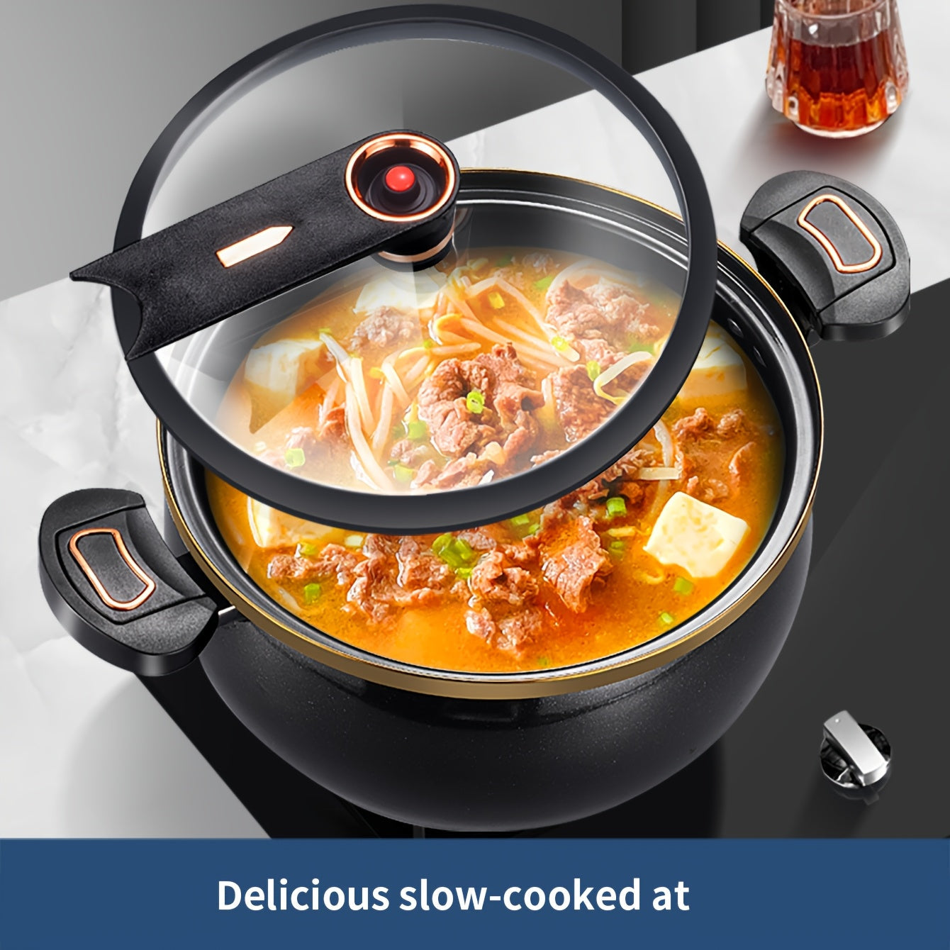 Pot Multifunctional Soup and Cooking for 7L Capacity, Suitable for Induction and Gas Stoves