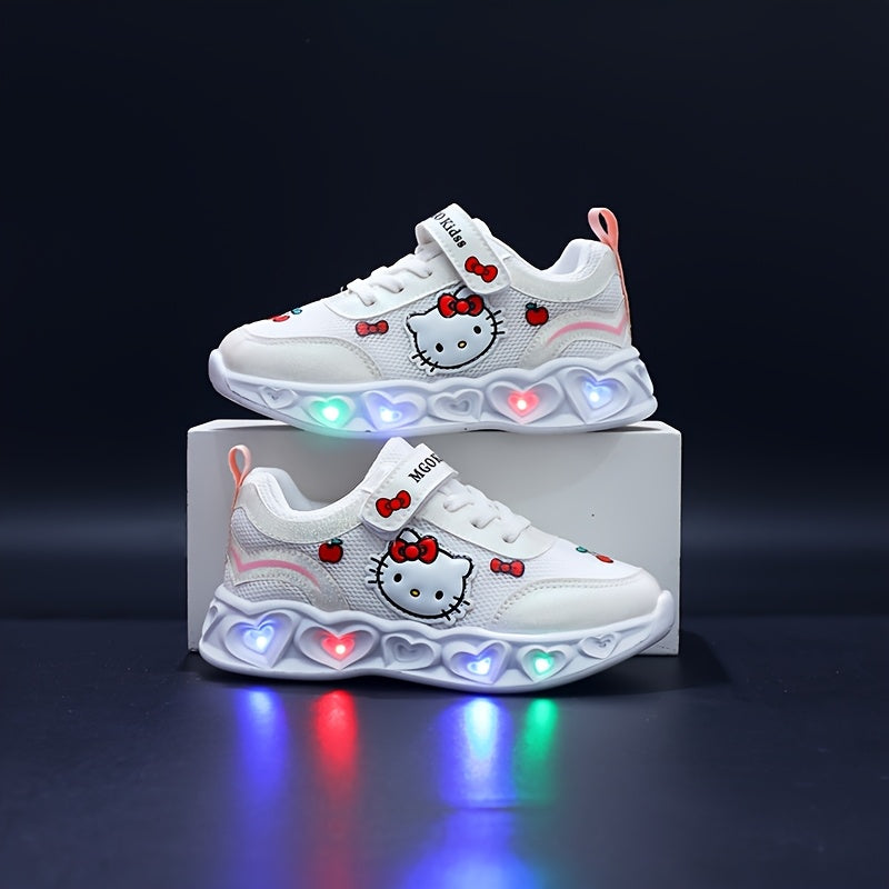 Sneakers Light-Up Hello Kitty for Breathable and Cushioned Fun Shoes
