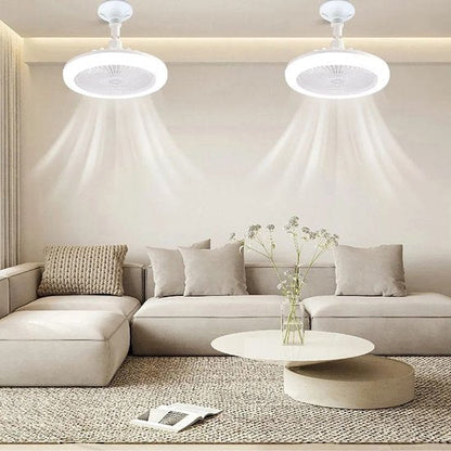 Light with Ceiling Fan with LED Design for Lamp Fitting and Comfortable Cooling