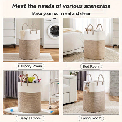 Basket Extra Large Woven Laundry for Space for All Your Things, Durable and Practical