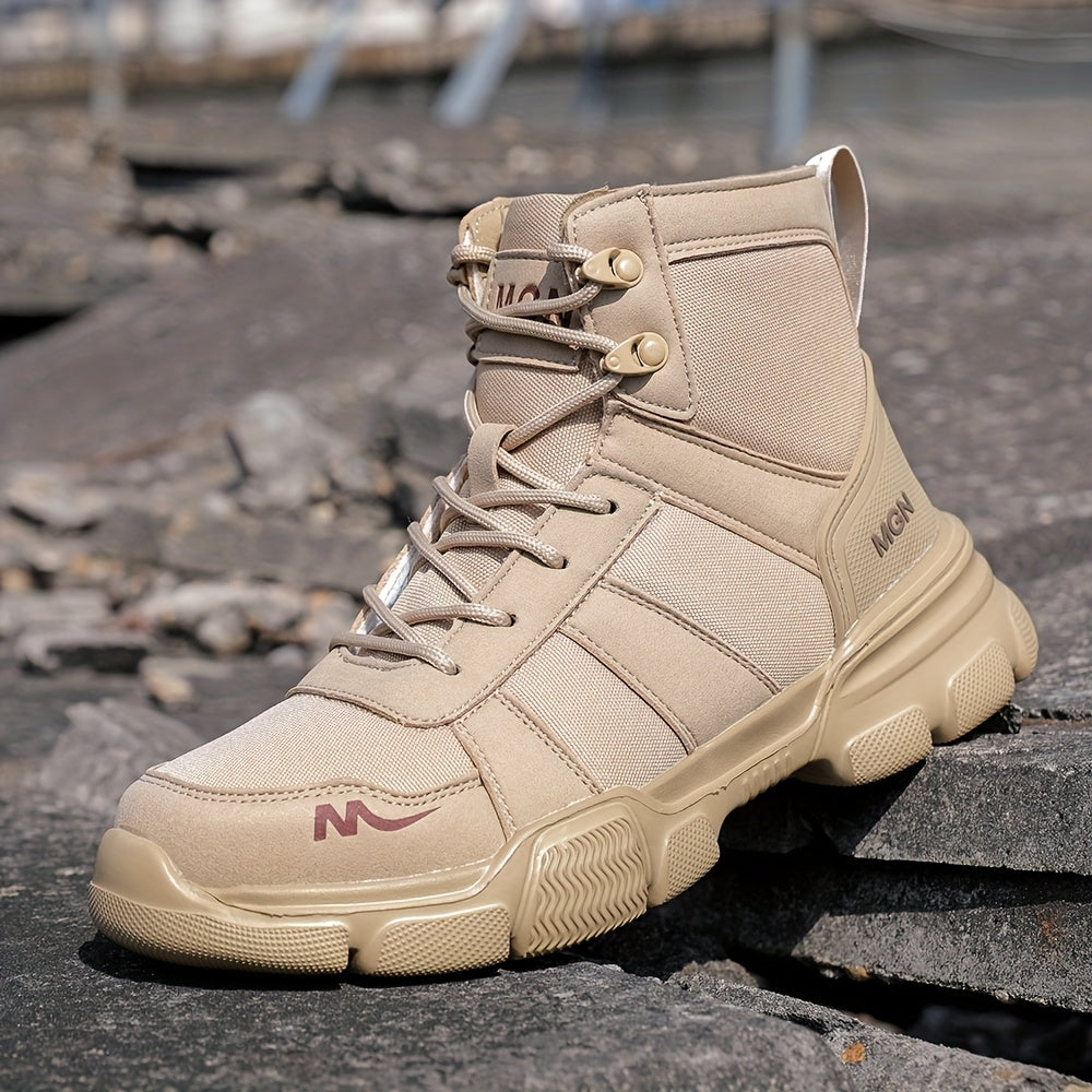 Shoes with Men's Safety Steel Toe for Puncture-Resistant and Slip-Resistant