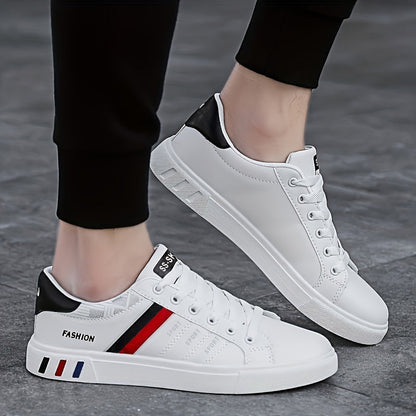 Sneakers with Lace-Up Design for Men with Striped Design and Excellent Grip