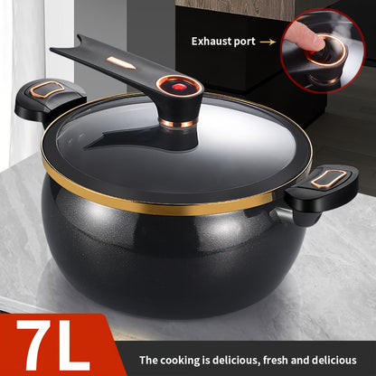 Pot Multifunctional Soup and Cooking for 7L Capacity, Suitable for Induction and Gas Stoves
