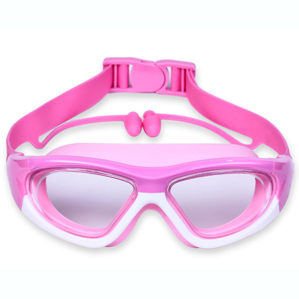 Kids Swim Goggles with Large Frame for Comfortable & Anti-Fog for Swimming Fun