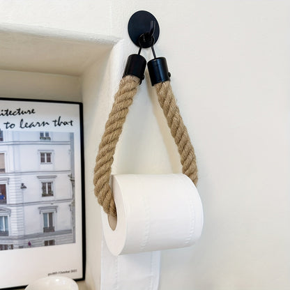 Holder Hemp Rope Toilet Paper for Stylish Bathrooms