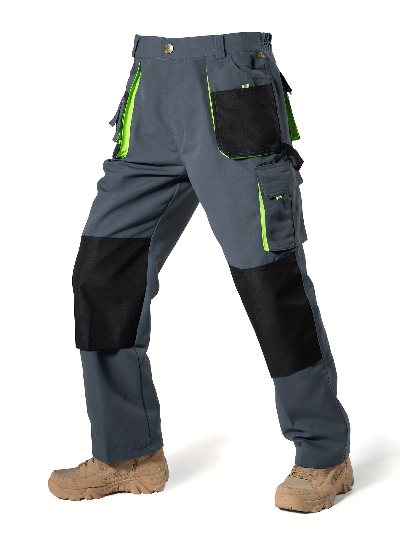 Men's Work Trousers with Large Storage Pockets for Durable and Functional
