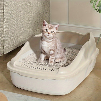 Extra Large Litter Tray with Splash Protection for Spacious, Practical and Easy to Maintain