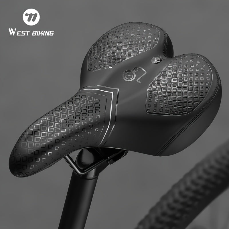 Cushion with Inflatable Bicycle Saddle with Air Design for Comfort During Long Rides