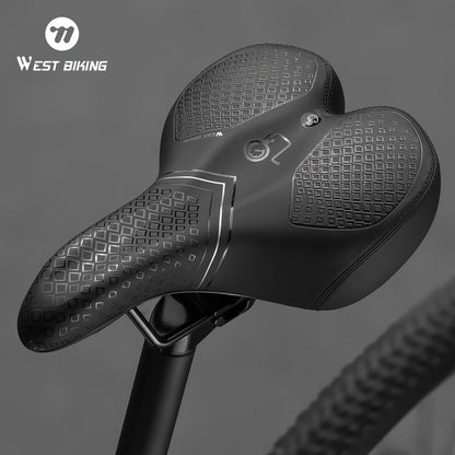 Cushion with Inflatable Bicycle Saddle with Air Design for Comfort During Long Rides