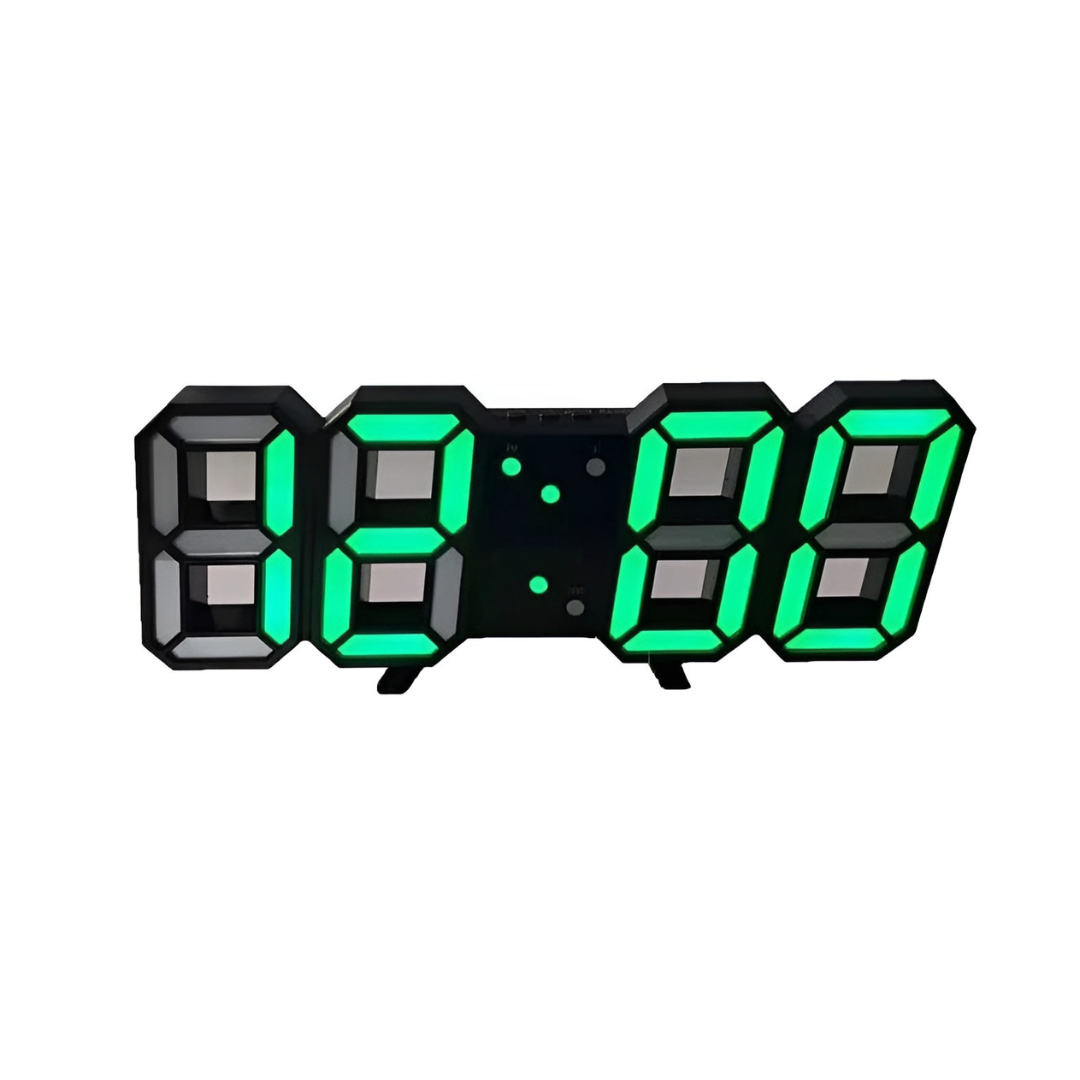 Clock Futuristic LED Wall with Minimalist Design with Smart Time Display