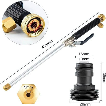 Garden Hose with Powerful High-Pressure Spray Gun for Design for Thorough Outdoor Cleaning