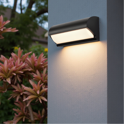 Light with Modern LED Wall Design for Outdoors with Compact Design and Warm Ambient Light