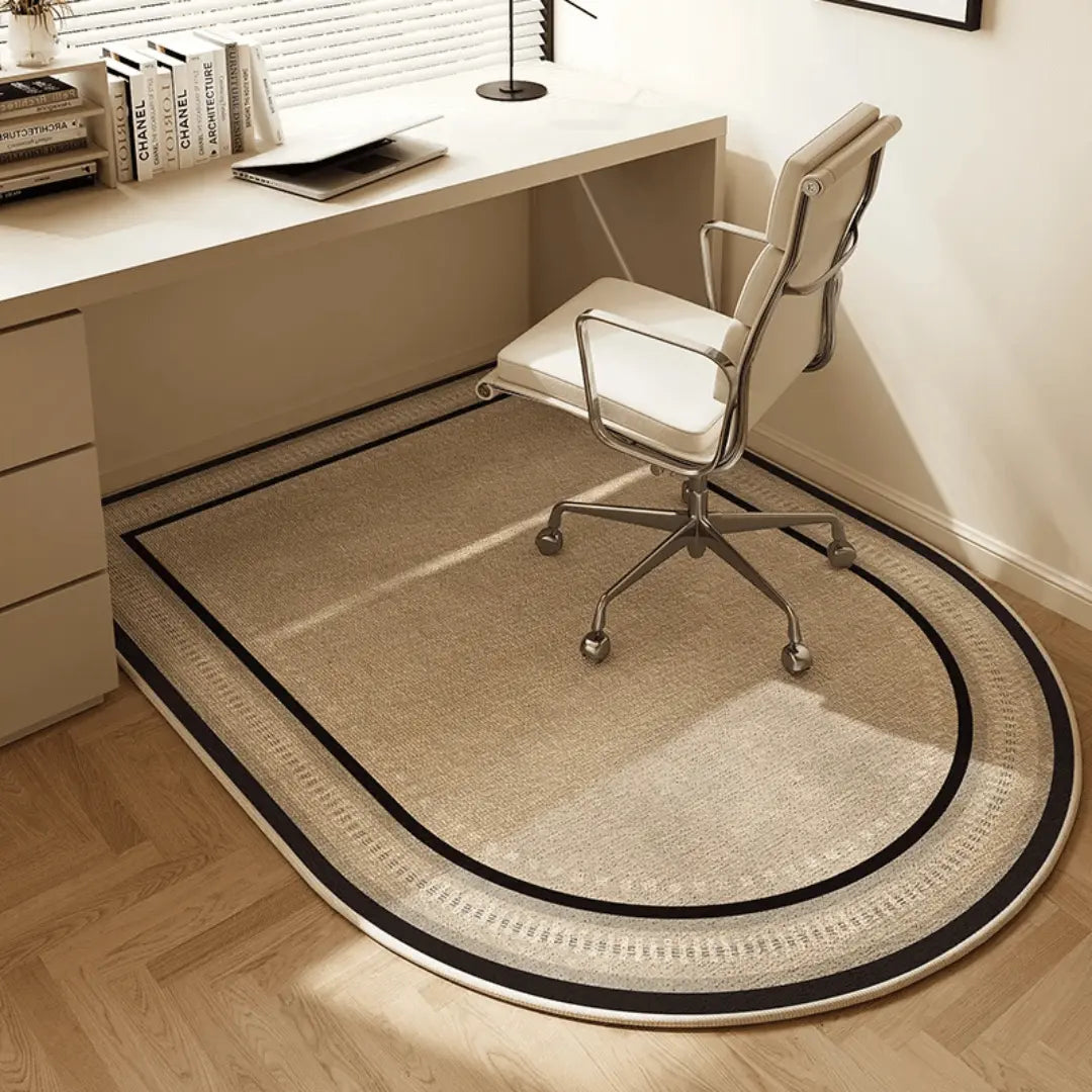 Chair with Office Mat with Non-Slip Backing for Floor Protection