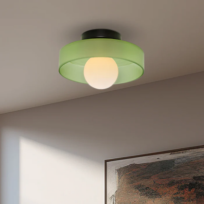 Glass with Modern Round Ceiling Lamp with Elegant and Timeless Design