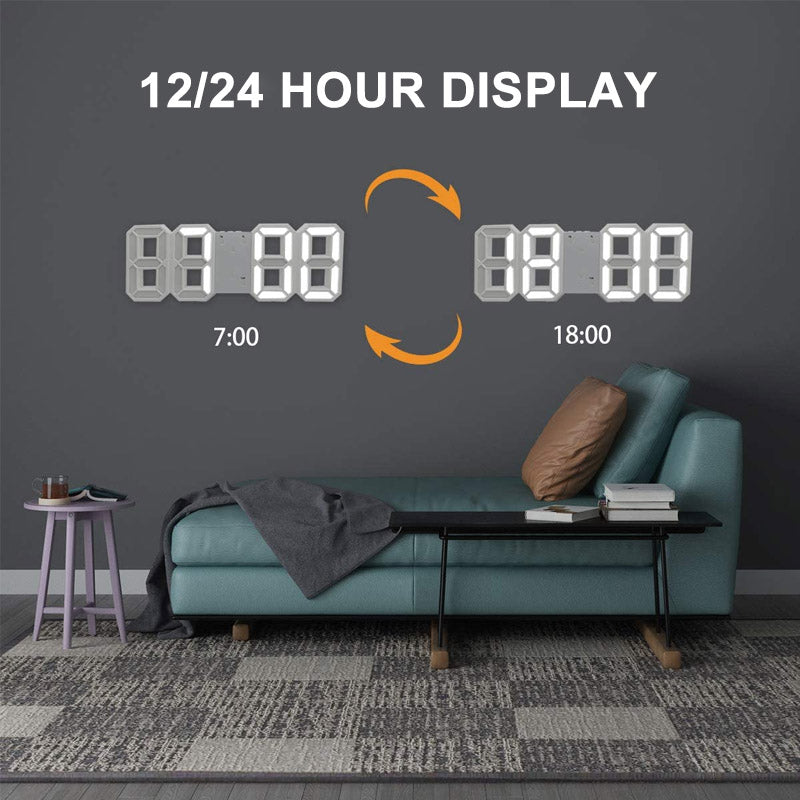 Clock Smart 3D Digital with Modern Design for Your Nightstand
