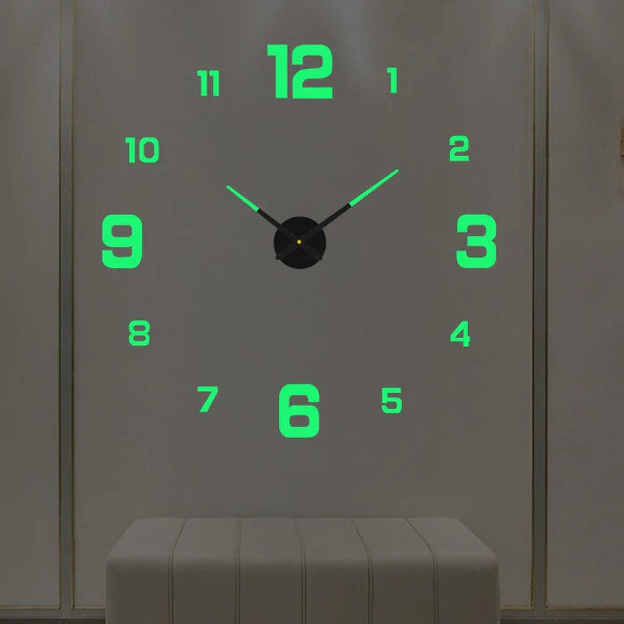 Clock with Decorative Wall Roman Numerals for Silent Quartz Clock for Modern Interiors