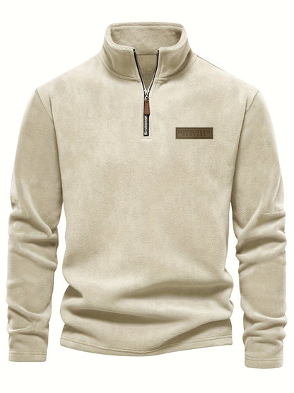 Fleece Lined Half-Zip Pullover for Comfortable and Warm for Cold Days