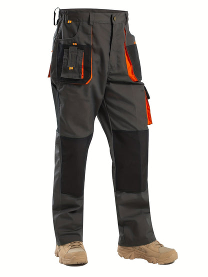 Men's Work Trousers with Large Storage Pockets for Durable and Functional