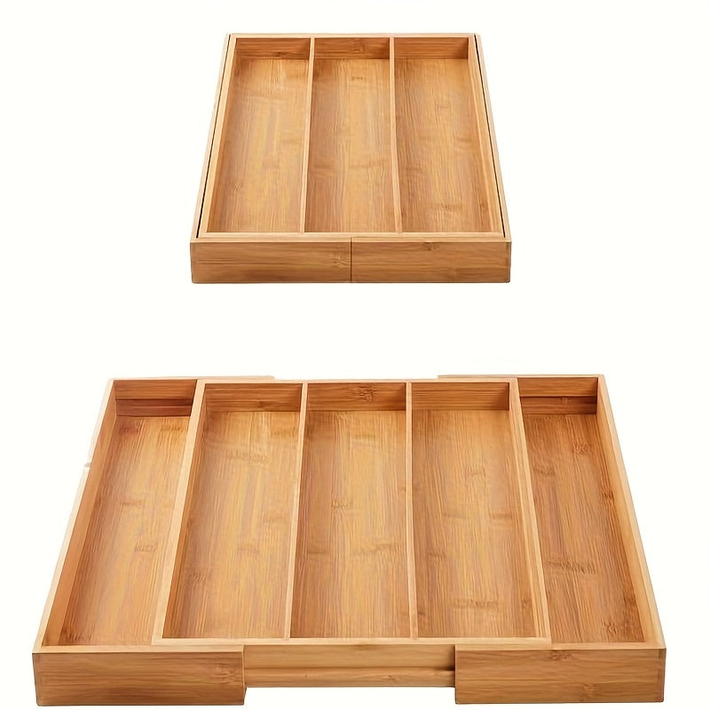 Organiser Bambooextend Cutlery for Expandable and Organised