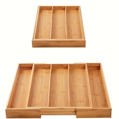 Organiser Bambooextend Cutlery for Expandable and Organised