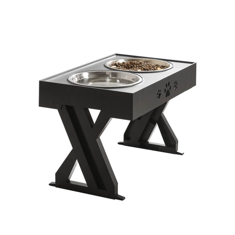 Stand Adjustable Dog Food Bowl with Elevated for Comfortable and Neat Feeding