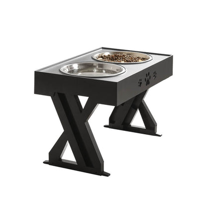 Stand Adjustable Dog Food Bowl with Elevated for Comfortable and Neat Feeding