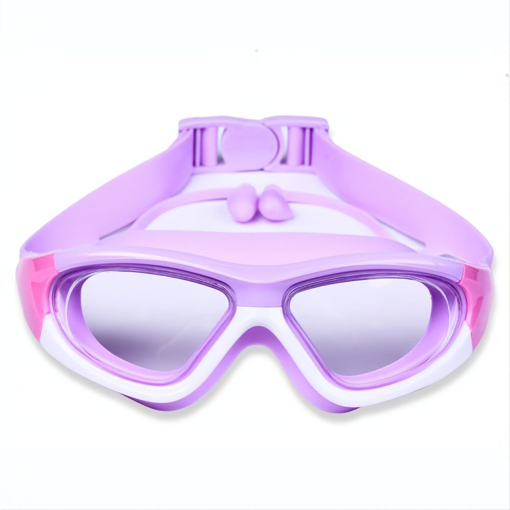 Kids Swim Goggles with Large Frame for Comfortable & Anti-Fog for Swimming Fun